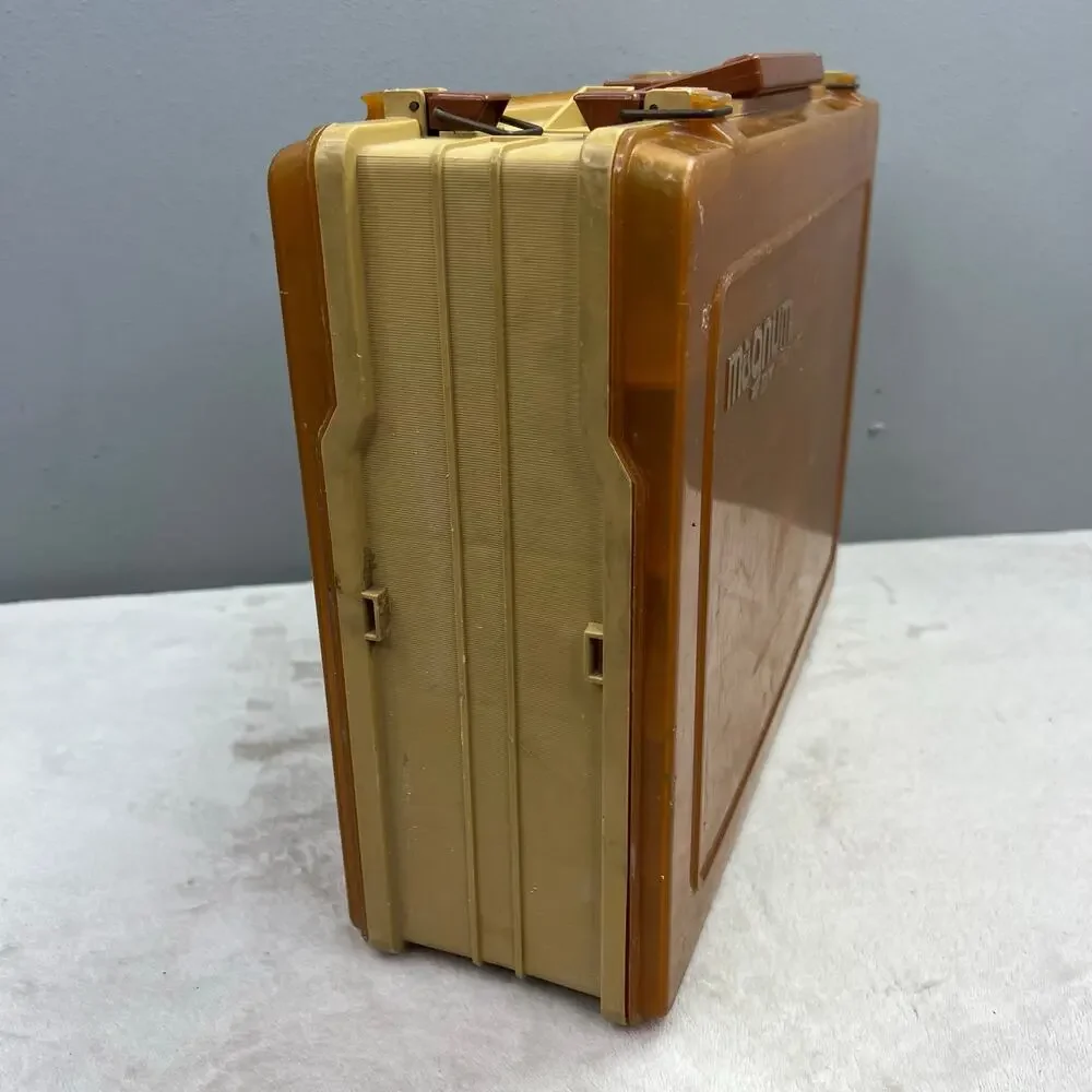 Magnum by Plano Fishing Tackle Box Double Sided Divided Organizer Orange